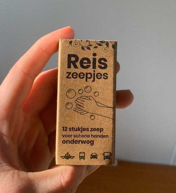 Happy Mini Reis- en Toiletzeepjes (12 stuks) - NowVitamins - HappySoaps - 100% plasticvrije cosmetica - 8719322915771