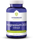 Magnesium 200 citraat - NowVitamins - Vitakruid - 8717438691633