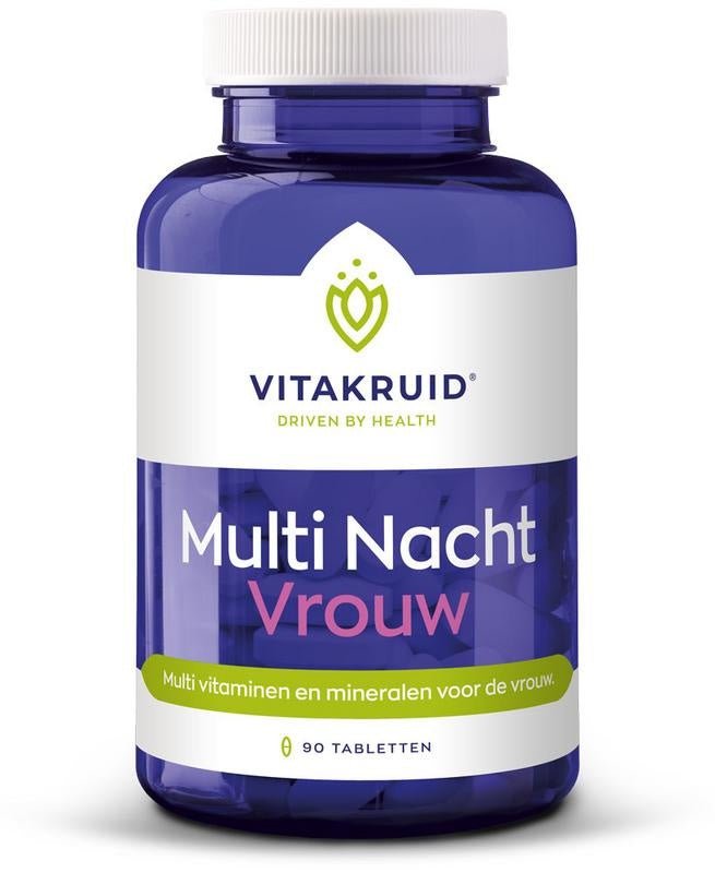 Multi nacht vrouw - NowVitamins - Vitakruid - 8717438691091