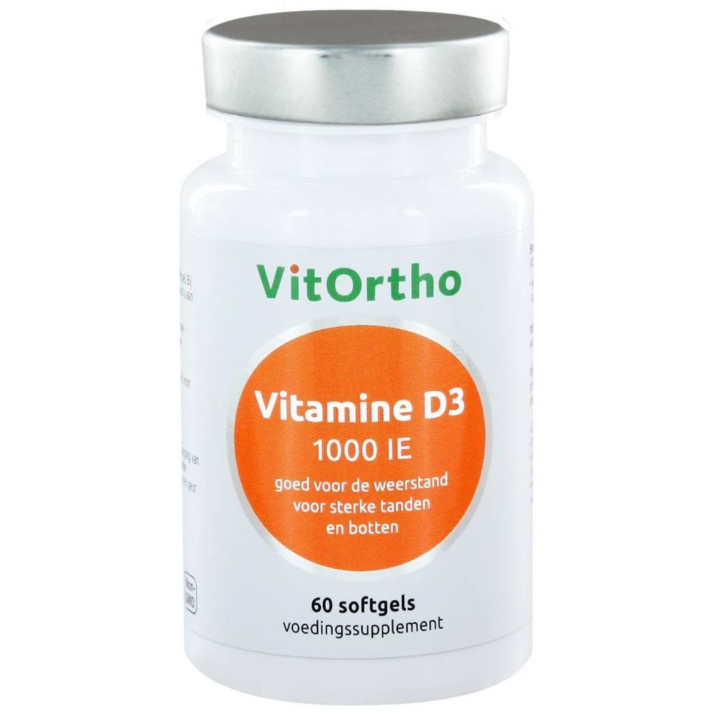 Vitamine D3 1000 IE - NowVitamins - VitOrtho - 8717056140902